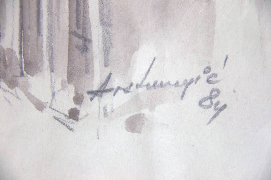 Dipinti: Gasse in Atlstadt – Usato da Tagelswangen venduto da sev_v9p6 2