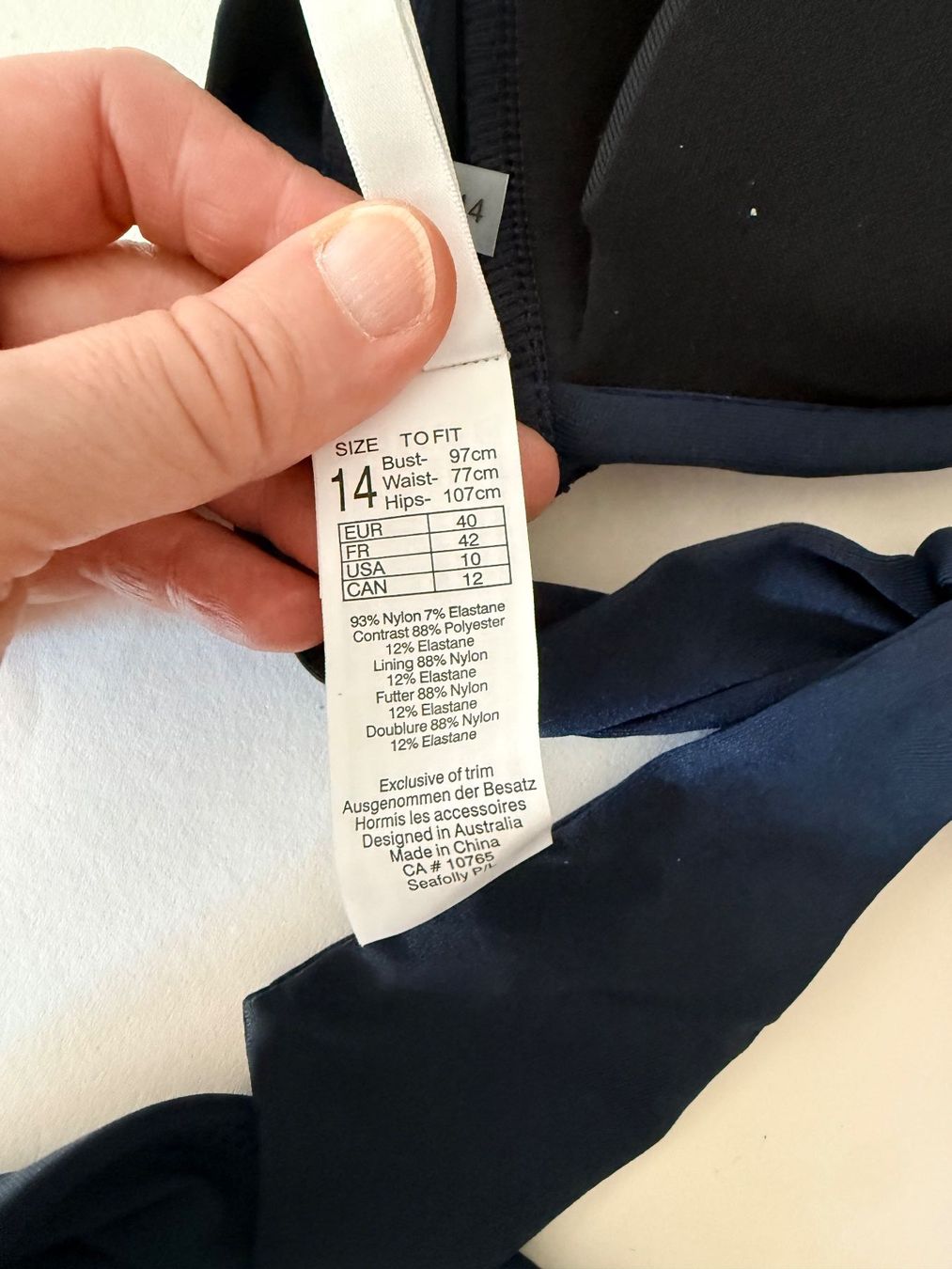Seafolly Costumi da bagno & Bikini: SEAFOLLY, Bikini, Grösse 40, Farbe Dunkelblau – Nuovo e nell'imballaggio originale da Rudolfstetten venduto da gst_g7xl 7