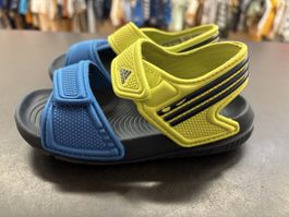 Adidas Sandalen Kinder Blau Gelb, Grösse 25