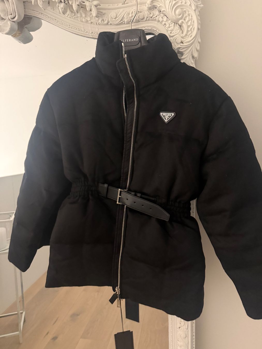Prada Jacken: Originale Prada Loden Steppjacke mit Gürtel – Gebraucht aus Zürich von newyork2013 1