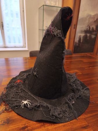 Hexenhut für Fasnacht, Schwarz, Neu