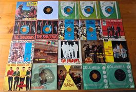 20 x THE SHADOWS Singles & UK EPs, Rares für die Sammlung!