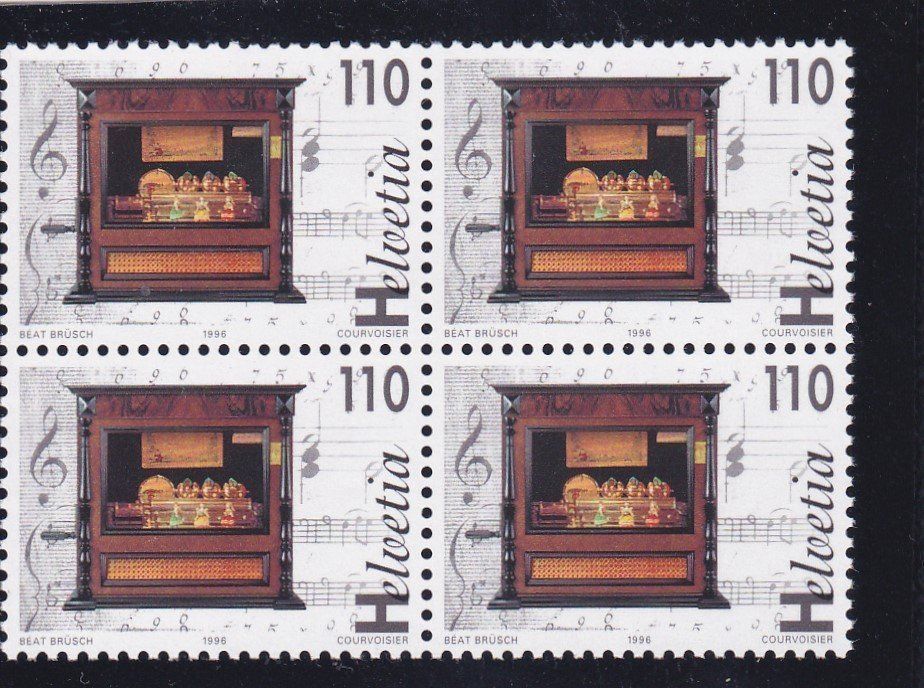Tutti i francobolli: Postfrisch 4er Block Musikdosen 1996 – Nuovo (secondo la descrizione) da Schliern b. Köniz venduto da joni20 2