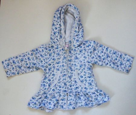 Hübsches Baumwolljäckli mit gefütterter Kapuze  Gr. 74