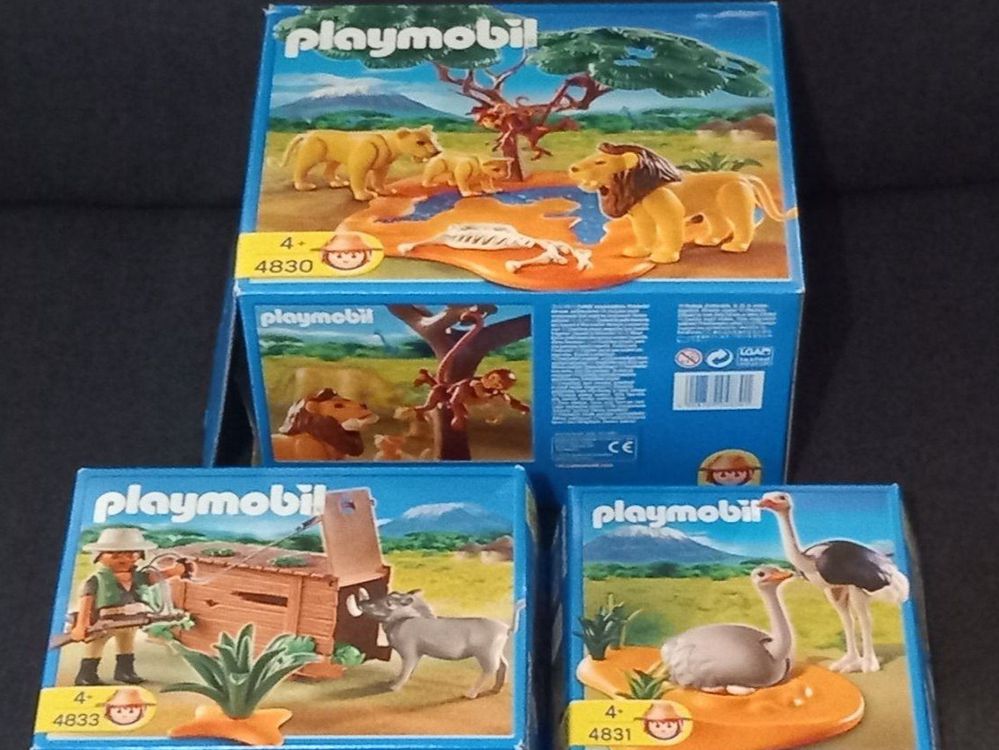 PLAYMOBIL VISITEURS ET famille singes n° 3238 complet EUR 12,00