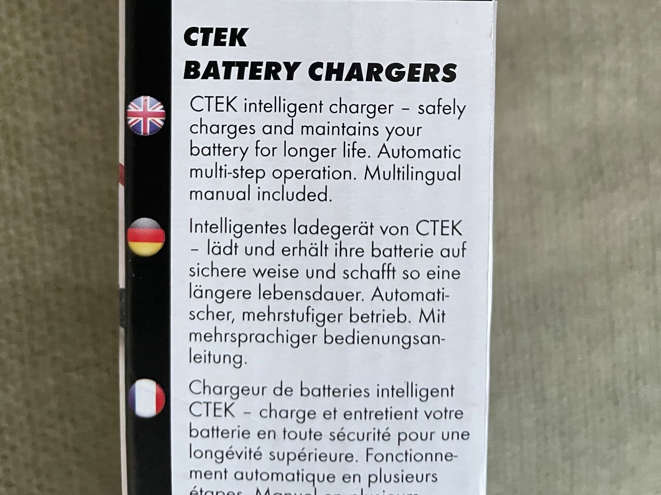 Ctek Caricabatterie: Ladegerät CTEK MXS 3.8 12Volt Neu – Nuovo e nell'imballaggio originale da Frauenfeld venduto da Digididi 2