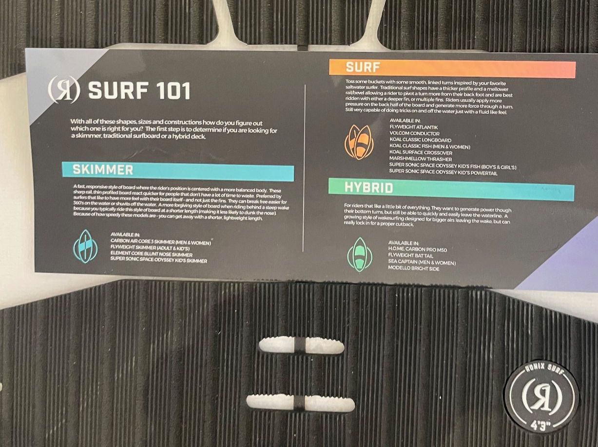 Tavole da surf e di nuoto: Ronix Flyweight Atlantik Wakesurfer 4.3 – Nuovo (secondo la descrizione) da Lenzburg venduto da Threesixty 1