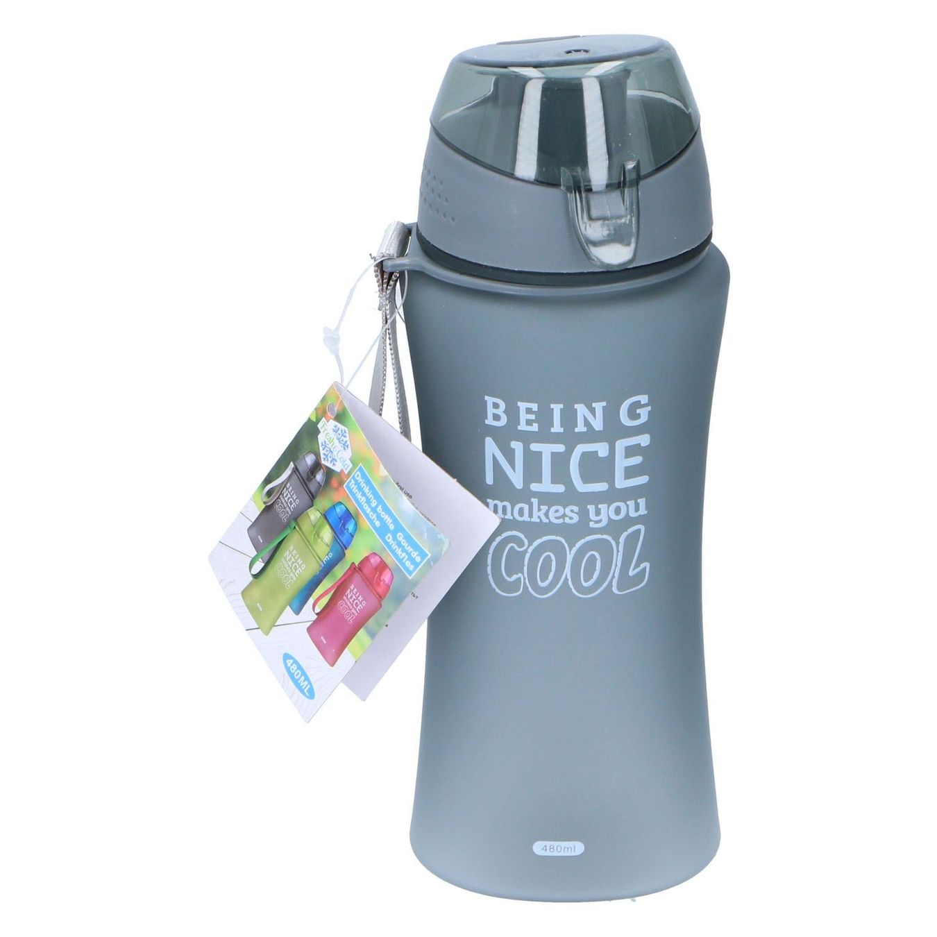 Borracce & Thermos: Trinkflasche 480 ml grau – Nuovo e nell'imballaggio originale da Oensingen venduto da Liquidations-Shop