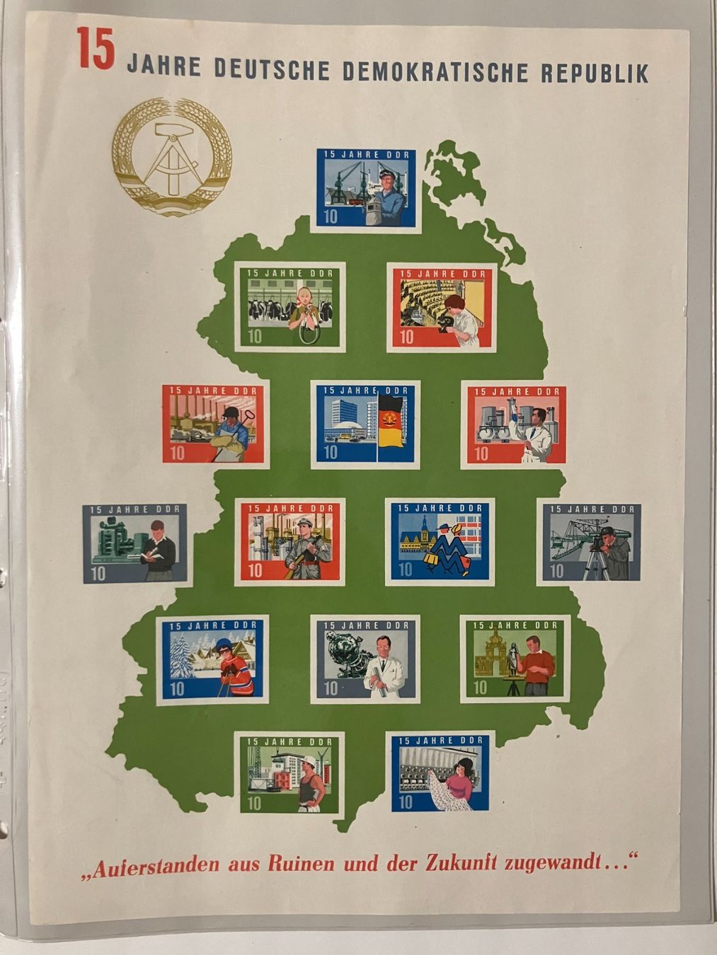 Tutti i francobolli: DDR 1964, Mi Block 19, **, KP 70.-- – Usato da Würenlos venduto da Eulenpostuhu