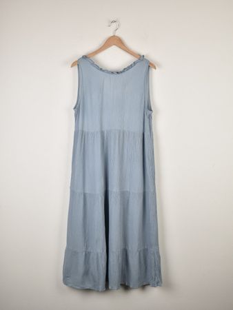 Sézane Kleid "Nala", Seide, Gr.44, hellblau