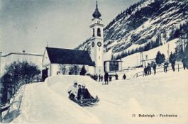 Pontresina   GR   -    BOBSLEIGH        um  1 9 2 4