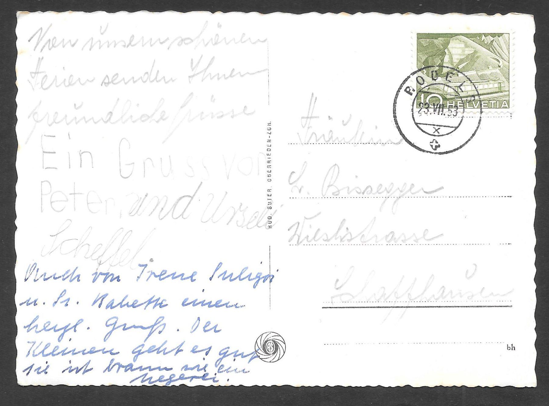Cartoline postali: Rodels im Domleschg Dorfansicht – Usato da Olten venduto da clotaldi 1
