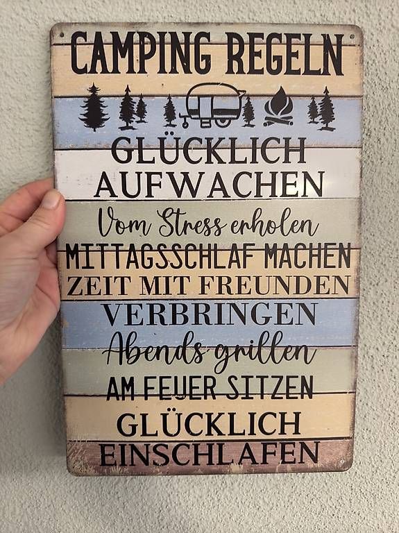 Insegne: Camping Blechschild – Usato da Niederbüren venduto da Oetschli