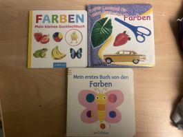 3 Karton Farbenbücher für Kleinkinder