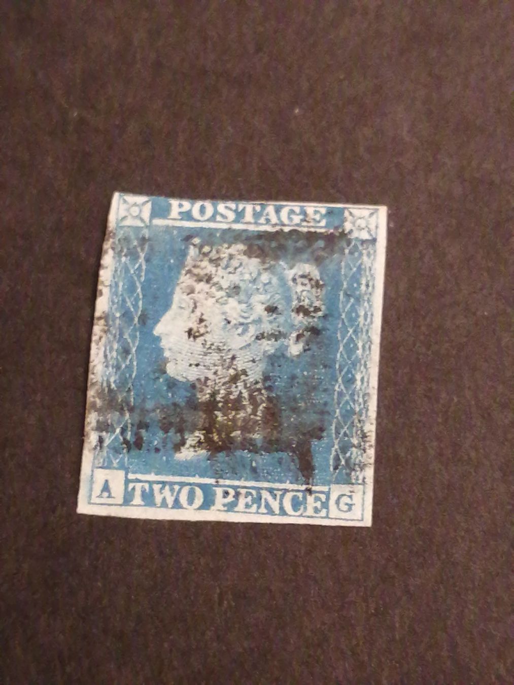 Tutti i francobolli: Two Pence Blue 1841  – Usato da Happerswil venduto da tschergi