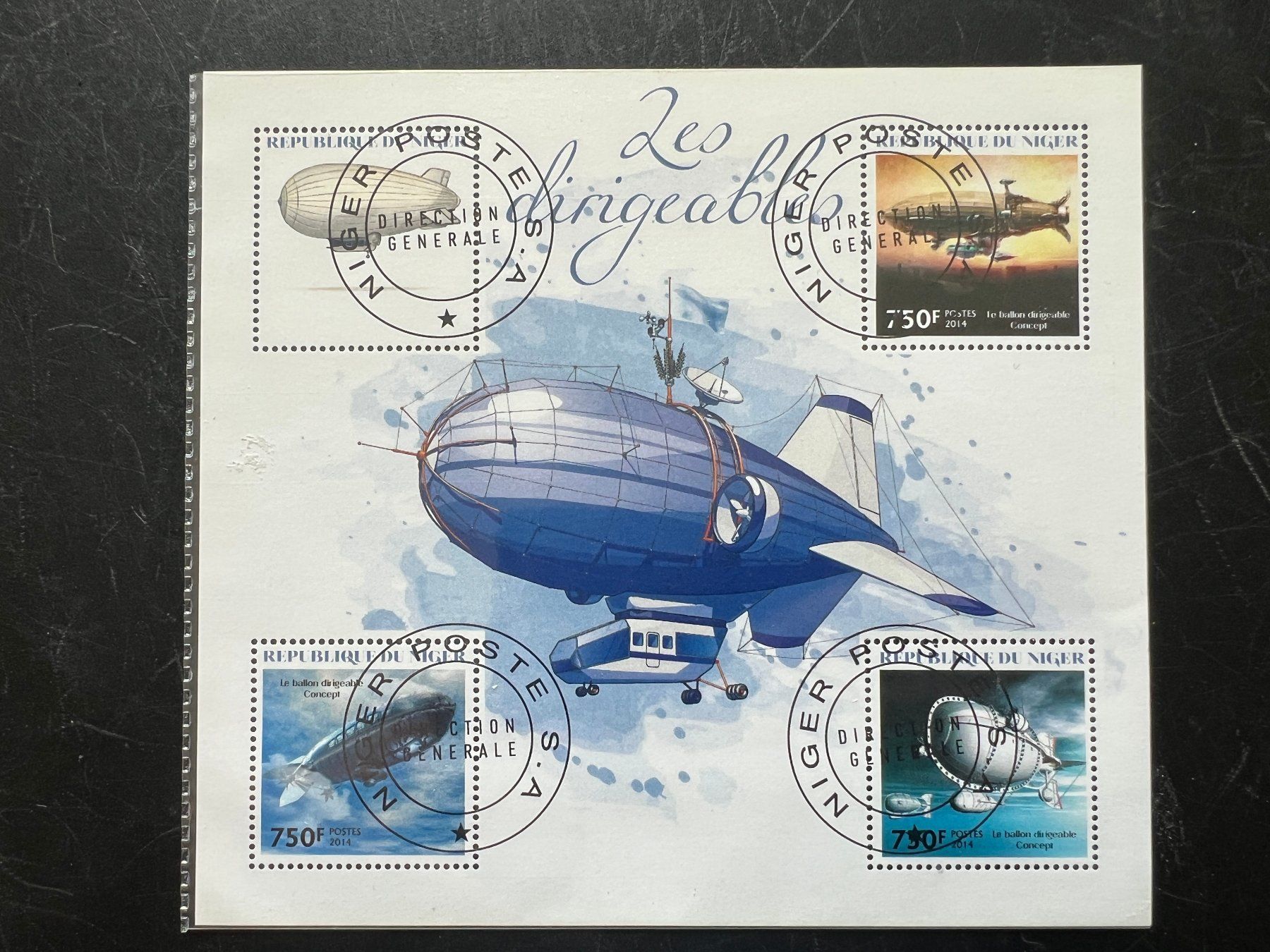 Tutti i francobolli: Niger 2014 Zeppelin Block gest.  (A675) – Usato da Hinwil venduto da Sidi4
