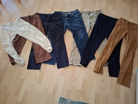 Herren Hosen 7 Stk. Jeans Chinos und mehr, ca Grösse 36