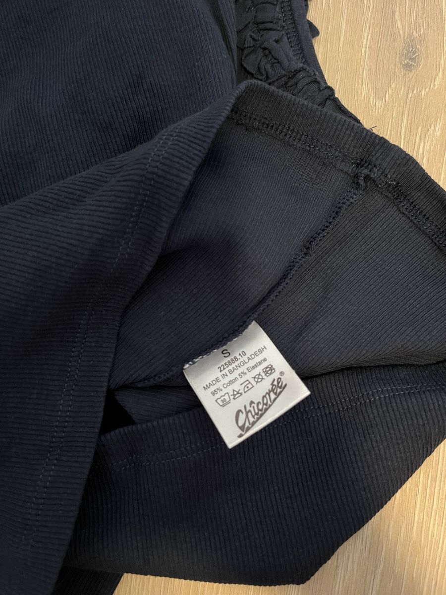 Tops: Top mit Rüschen dunkelblau S neu – Neuf (Voir description) à Birrwil par vanyboo 3