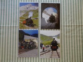 4 Karten & Couverts Dampfbahn Furka - M195