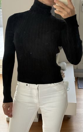 Pullover Strick schwarz Zara Knitt Gr. S