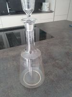 Kristall Karaffe mit Stöpsel, Handgeschliffen, Vintage 54