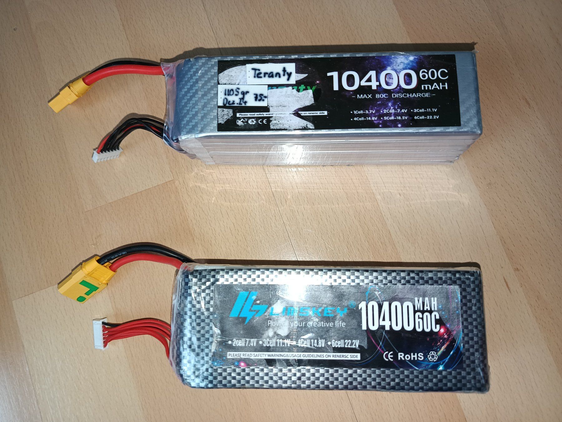 Batterie, Caricabatterie & Alimentatori: 6 S 10000mah – Usato da Uznach venduto da Rzeljko