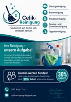 Reinigungsservice Celik Umzug Büro Fenster Teppich