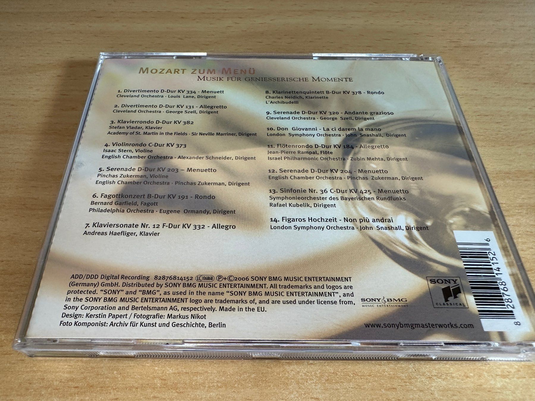 CD: Various - Mozart zum Menü – Usato da Rikon im Tösstal venduto da Alpenmutz 1