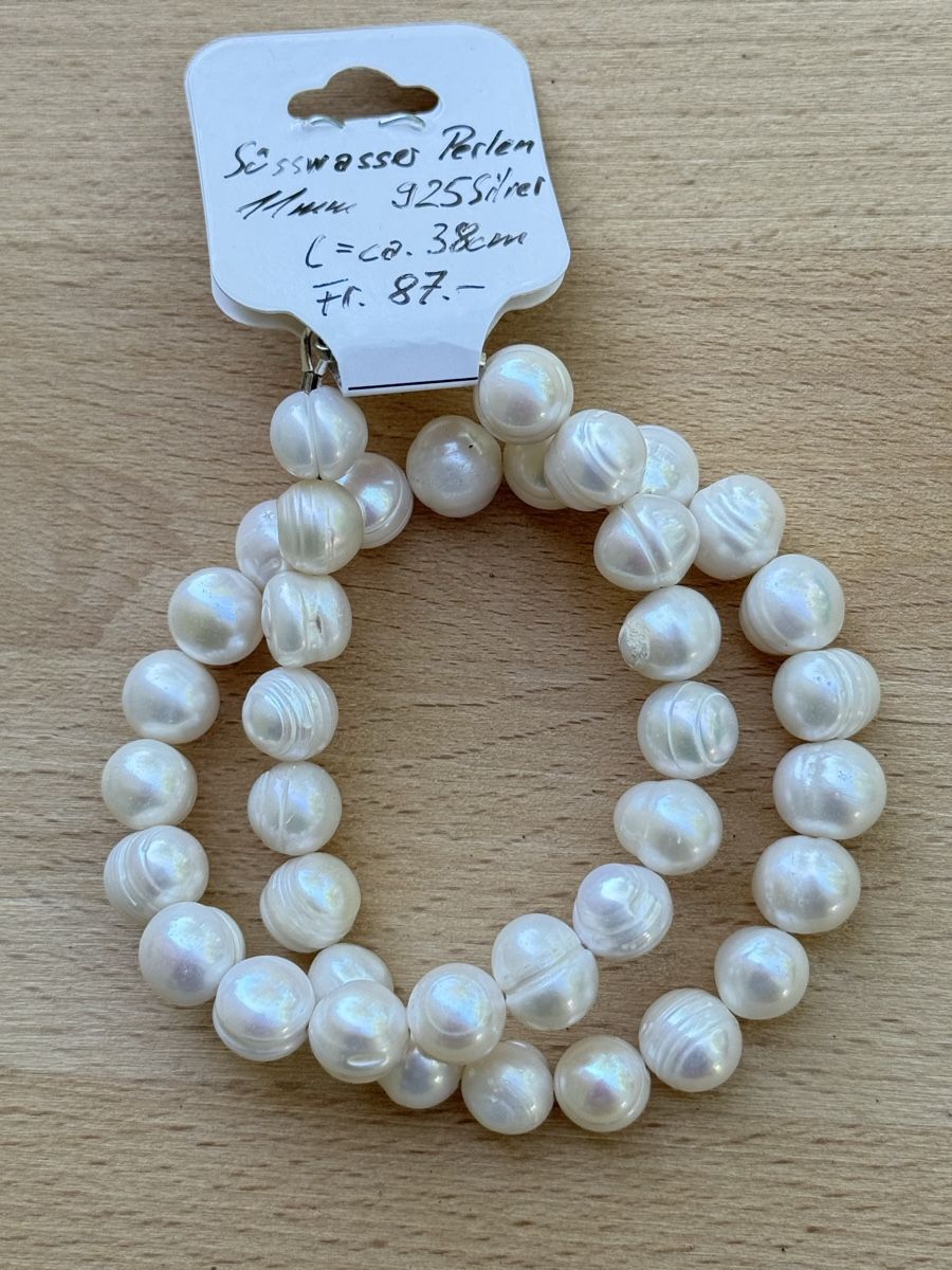 Catenine: Süsswasserperlen Kette 11 mm | 925 Silber – Nuovo e nell'imballaggio originale da Thun venduto da Lichtwald 2