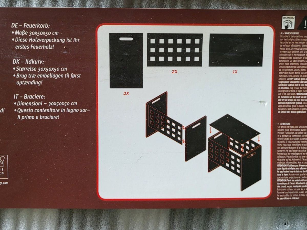 Bracieri: Feuerkorb von Fancy Flames 50cm – Nuovo e nell'imballaggio originale da Diessenhofen venduto da Osio 2