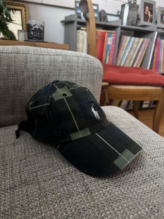 Ralph Lauren Cap, Olive Green Pattern