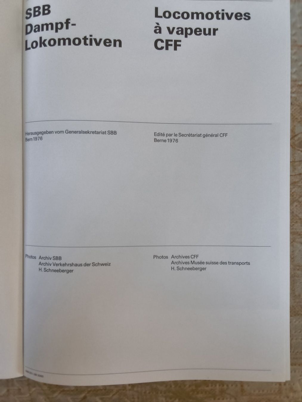 Libri: SBB Dokumentation Dampflokomotiven 1976 – Nuovo (secondo la descrizione) da Hallau venduto da histoiremerveilleuse 1