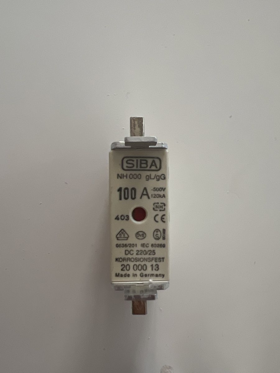 Alimentazione elettrica: NH000 100A Sicherung – Usato da Dietikon venduto da Emoruk