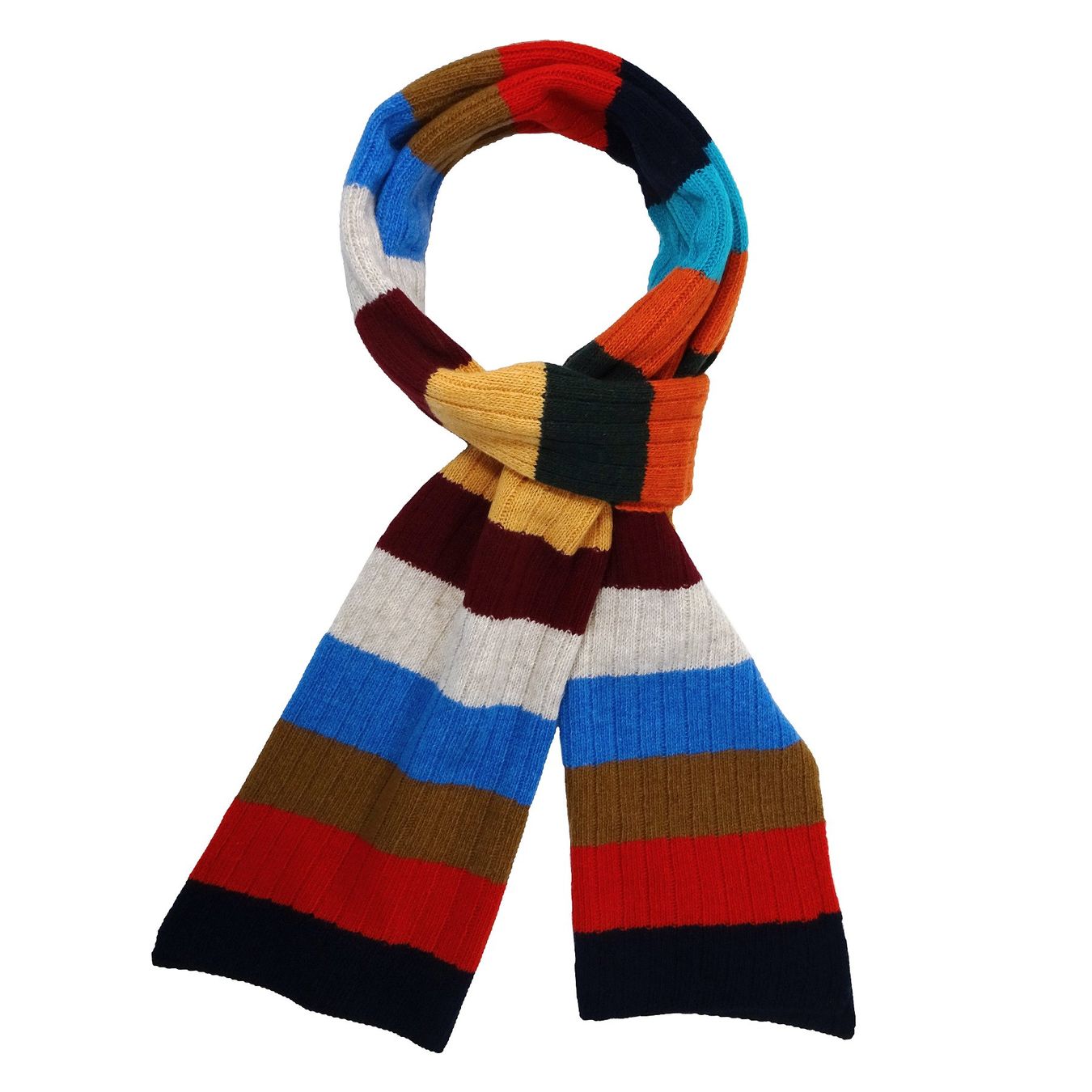 Foulards, Tücher & Schals: Strickschal Streifen multicolor | 30% Cashmere 70% Wolle – Neu (gemäss Beschreibung) aus Zürich von bobbob17