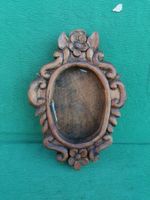 Vintage Holzrahmen, Oval, geschnitzt, Landhausstil!