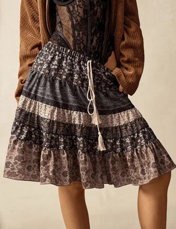 Sommerrock, Jupe, Boho-Style, Gr. L