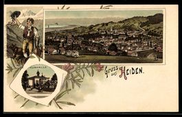 Litho Heiden, Kurhalle, Teilansicht