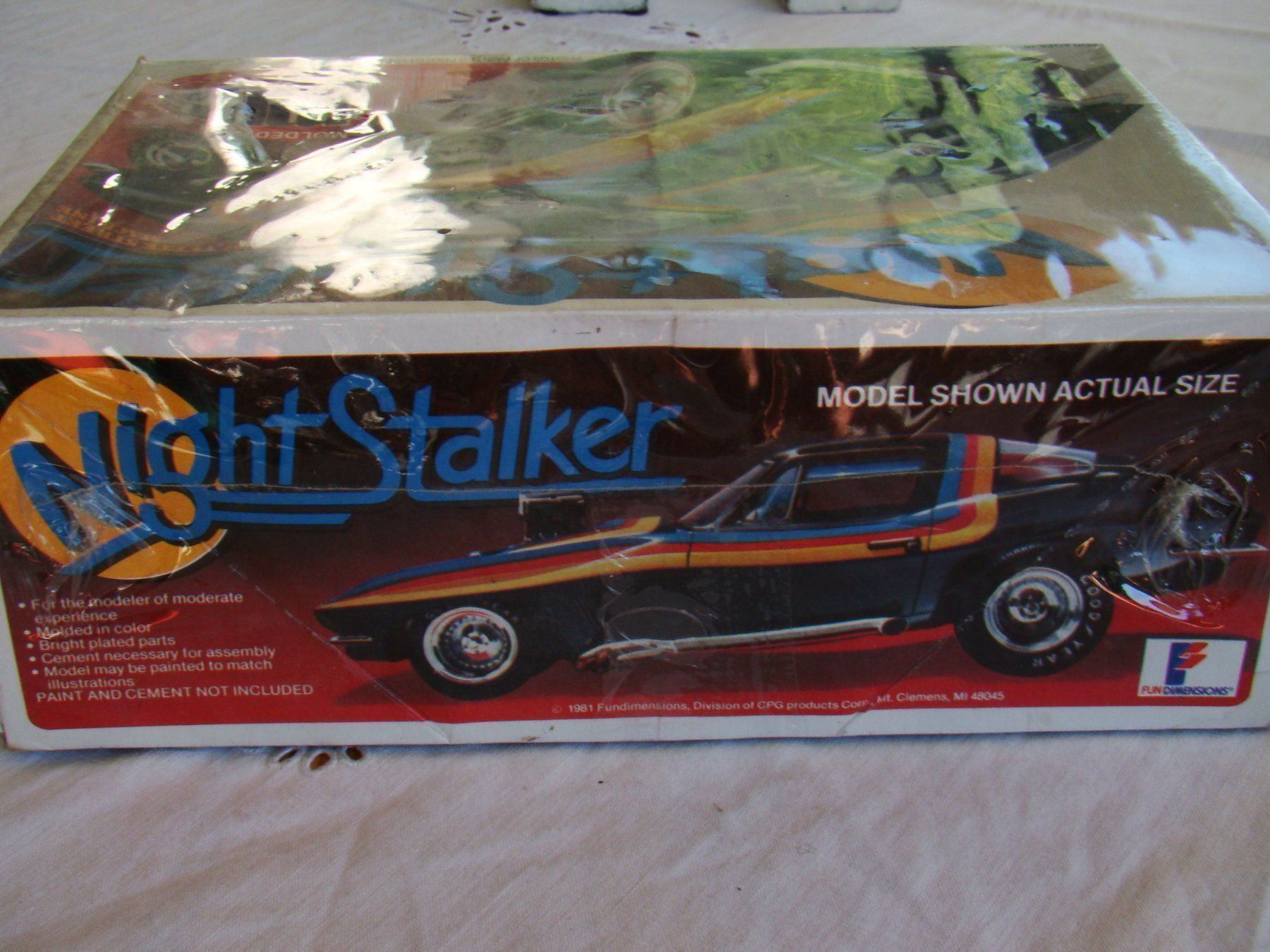 Chevrolet Modellini d'auto: MPC Night Stalker Corvette 1:25 #1-3716 – Nuovo e nell'imballaggio originale da Châtillens venduto da rei_y82w 3