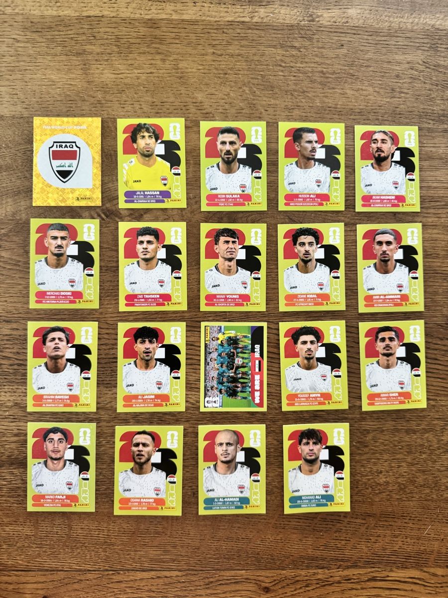 Panini Carte collezionabili: Irak Panini WM 2026 – Nuovo (secondo la descrizione) da Emmenbrücke venduto da Lukee1901