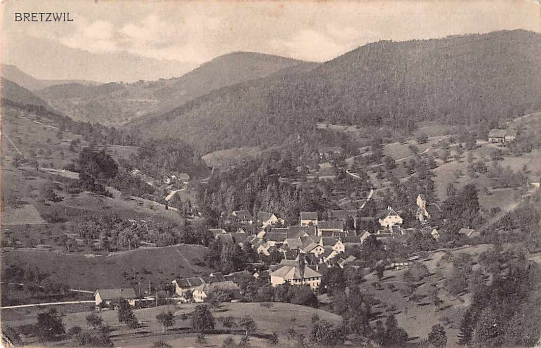 Ansichtskarten: historische Ansichtskarte BRETZWIL BL 1905 - Feldpost – Gebraucht aus Lufingen von philatelieshop