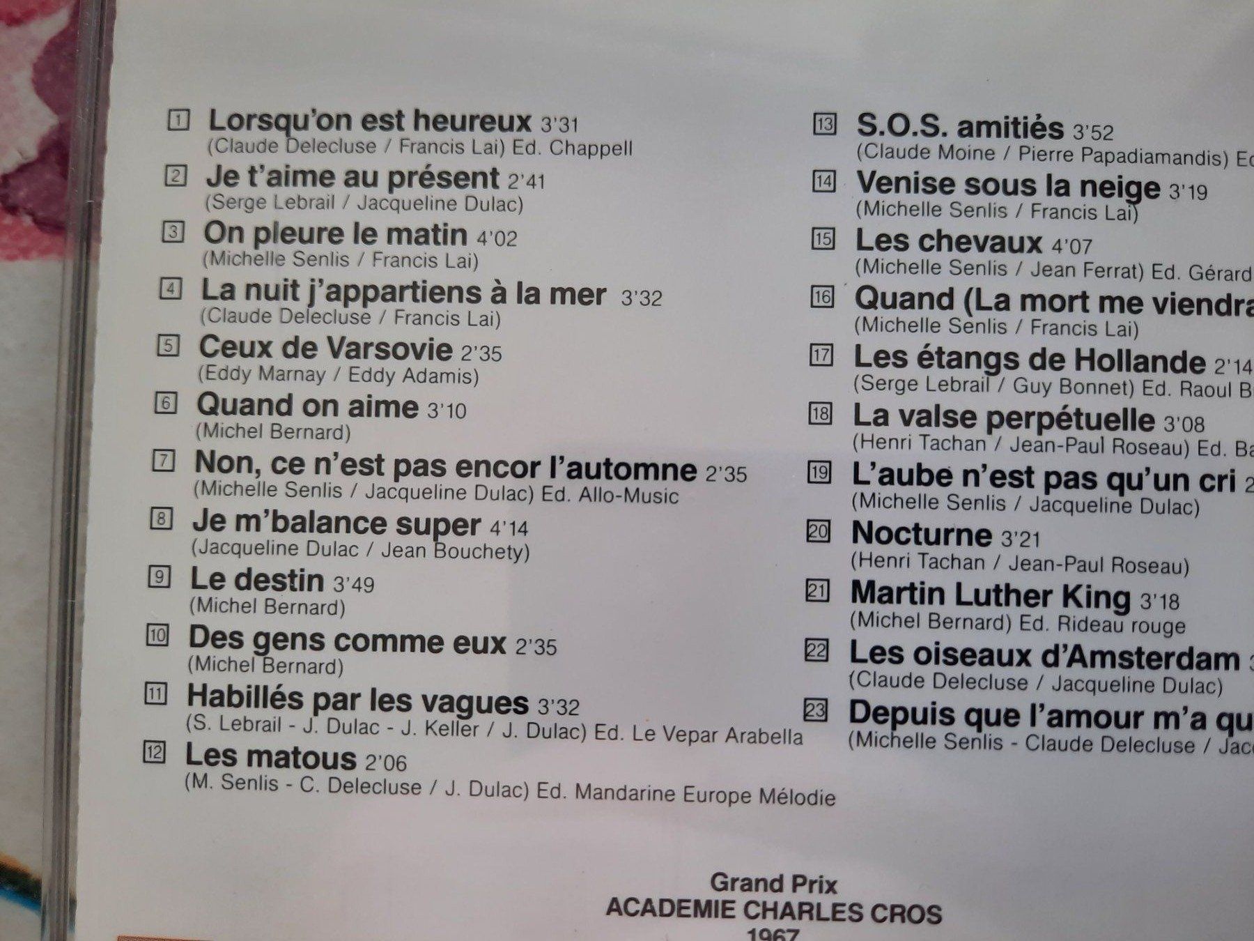 CDs: CD Jacqueline Dulac - Pure Laine – D'occasion à Pully par bro_n52j 3