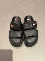 Tommy Jeans Pantoletten, Schwarz, Grösse 37- Neuwertig