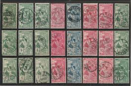 gutes Lot Weltpostverein UPU 1900, gestempelt