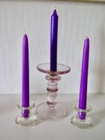 3 BOUGEOIRS EN VERRE
