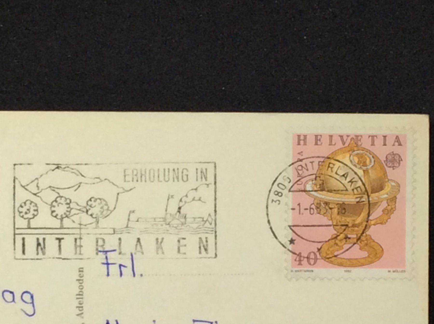 Cartoline postali: Interlaken, Mönch, Jungfrau – Usato da Widnau venduto da Brusi9 1