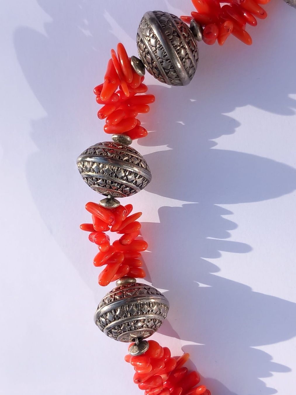 Catenine: Ethno Vintage Korallen Kette – Usato da Winterthur venduto da Jopf1 6