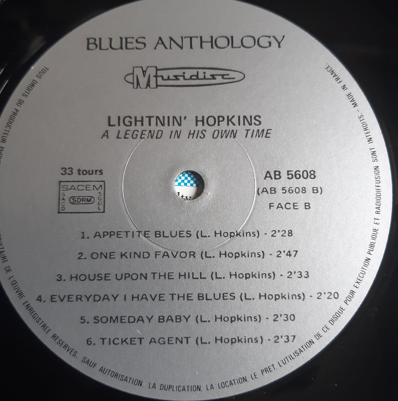 Dischi in vinile: SAM LIGHTNIN HOPKINS: A Legend in his own time – Usato da Frick venduto da kyb_yq8h 3