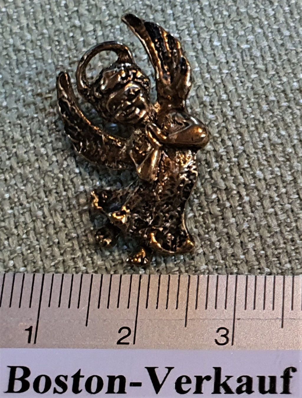 Giocattoli: E684  Goldig-Kupferfarbiger 3D Pin Engel – Usato da Reinach BL venduto da Boston-Verkauf 2
