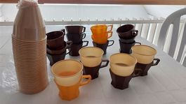 18 Plastikhalter für Kaffeebecher