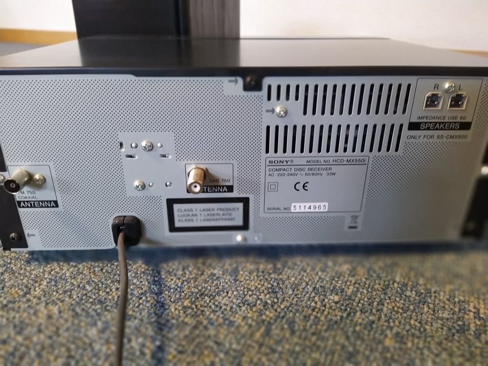 Sony CMTMX550i mit iPodDocking Station, CDs und DABRadio Kaufen